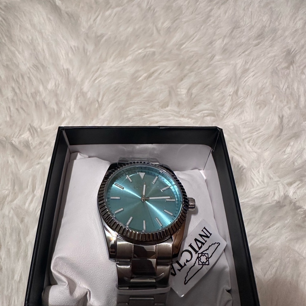 Invicta Silver and Blue Men's Watch